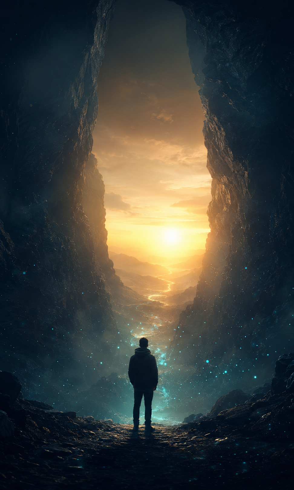A luminous path opening after hardship